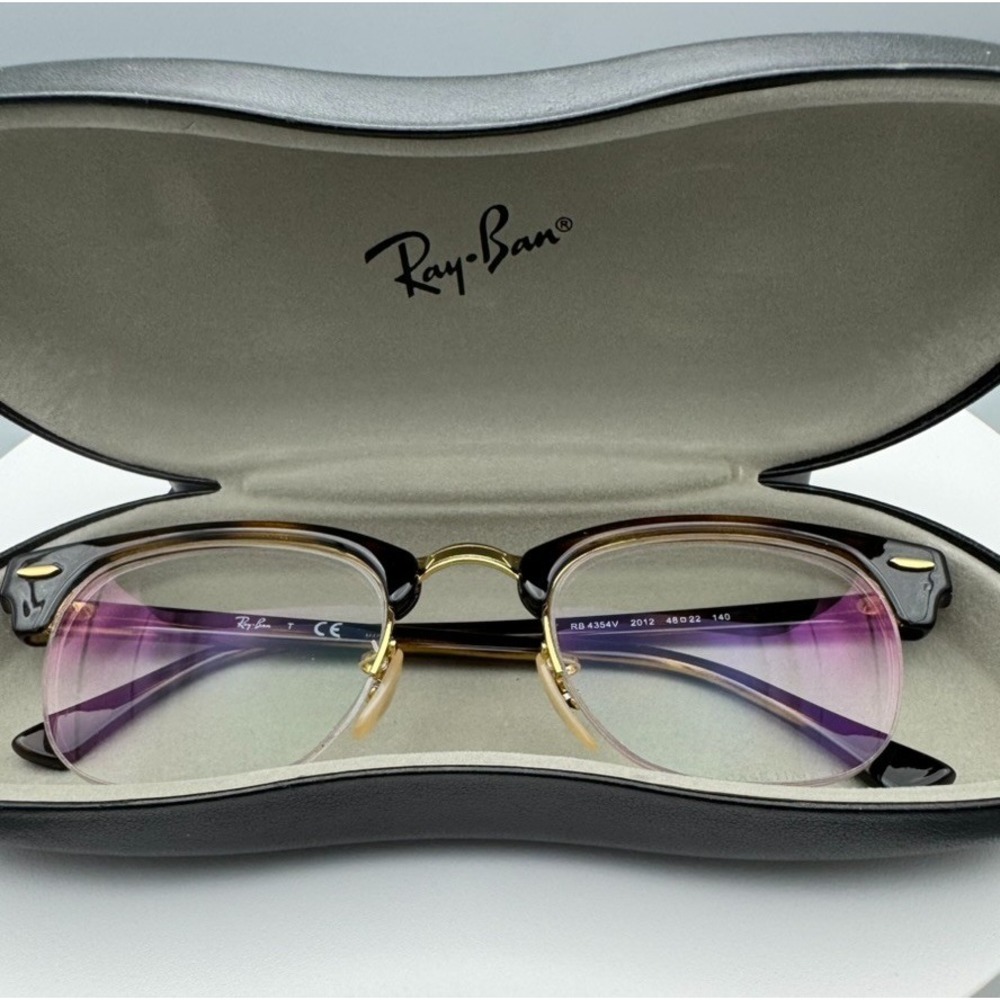 Ray Ban Clubmaster Optics Eye Glasses Frames RB 4354V 2012 48 22 140 Retro